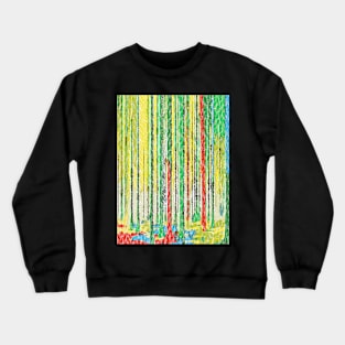 abstract forest landscape Crewneck Sweatshirt